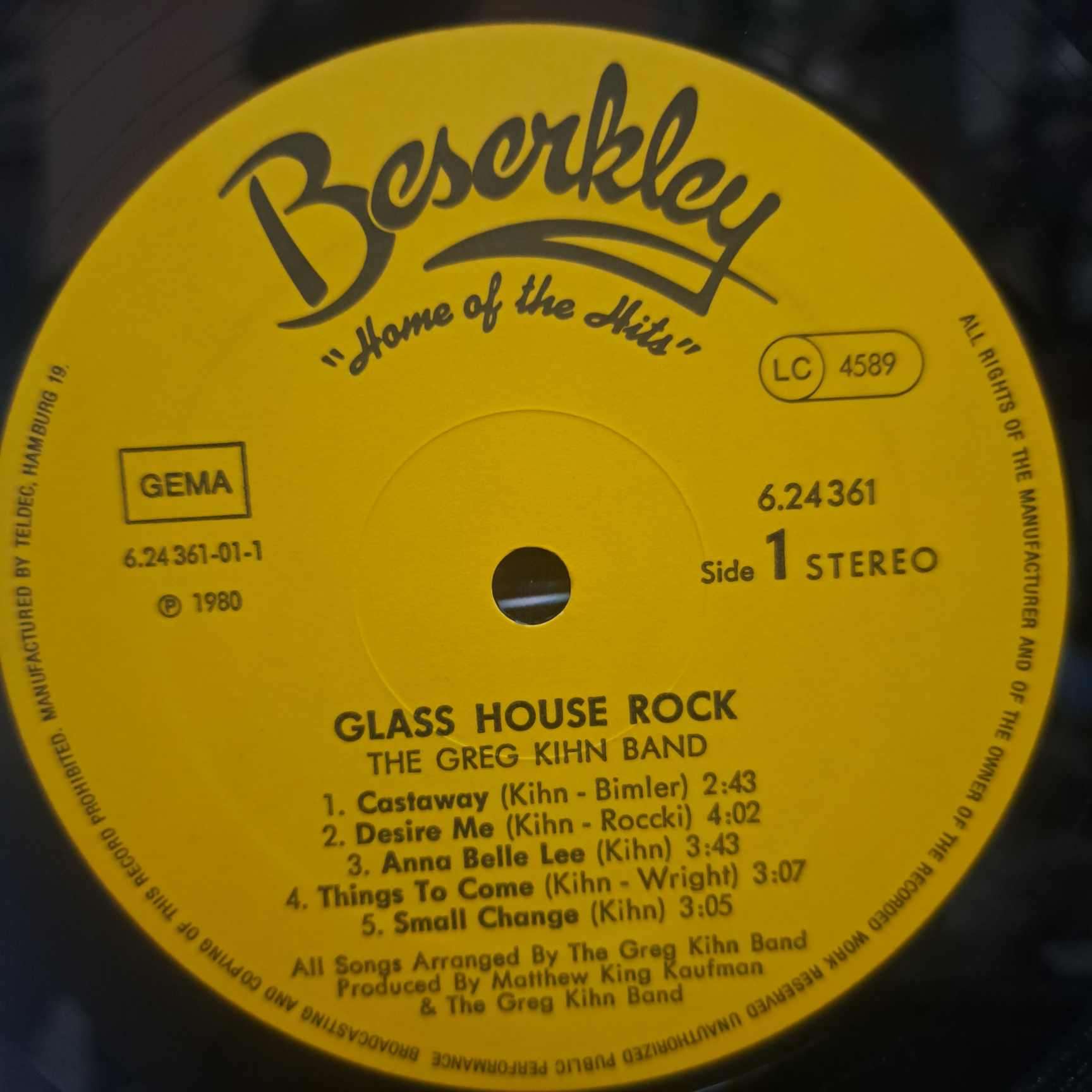 Greg Kihn Band – Glass House Rock – Disc Vinil LP VG+ (lotF) »