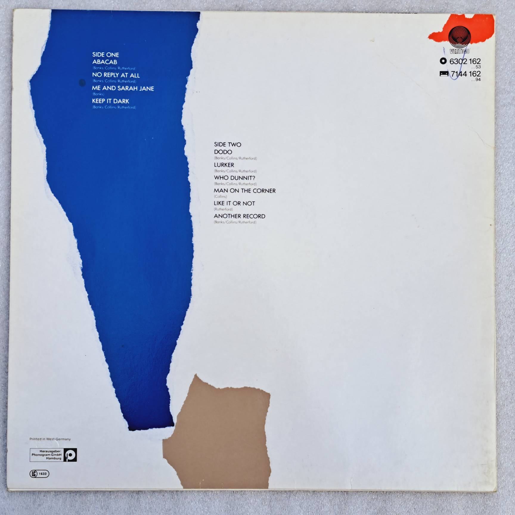 Genesis Disc Genesis – Abacab Disc vinil*