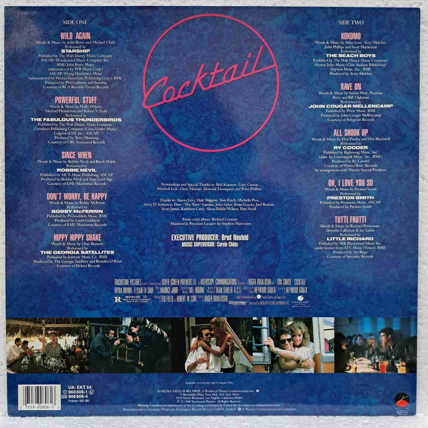 Cocktail – Original Motion Picture Soundtrack – The Beach Boys ...