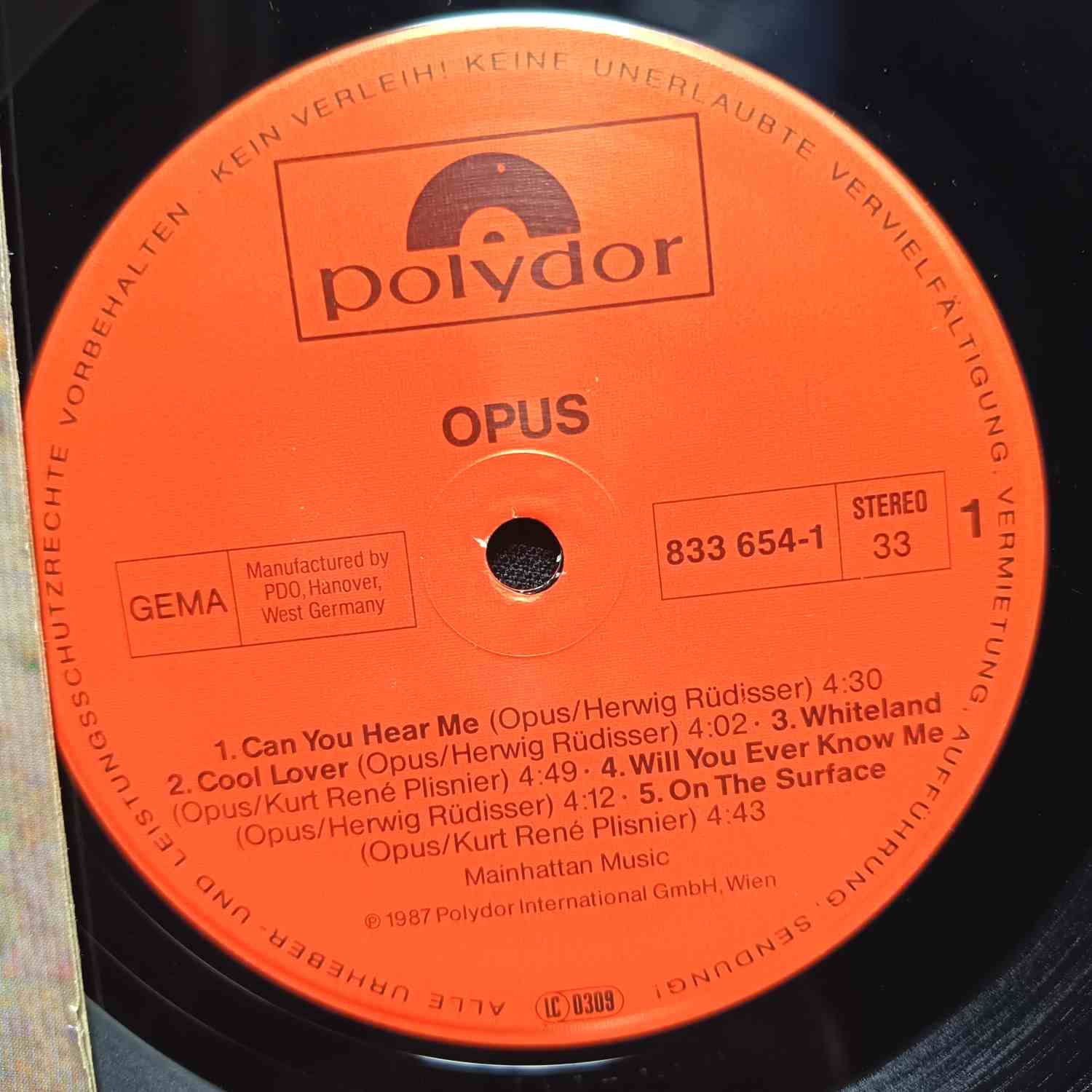 Opus – Opus – Disc VINIL LP VG+